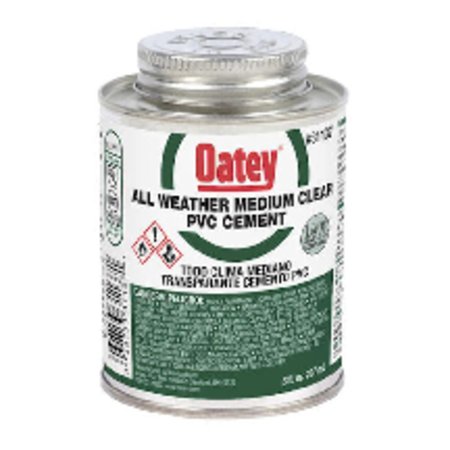 OATEY Clear All Weather Cement For PVC 8 oz 311372